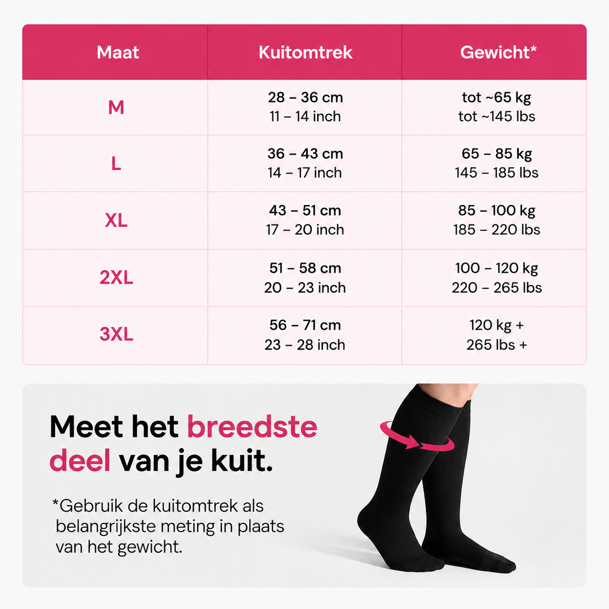 Brede bamboe compressiesokken