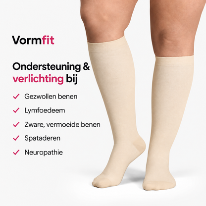Brede bamboe compressiesokken