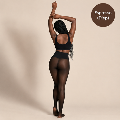 Warme Panty met Doorschijnend Effect