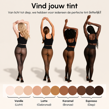 Warme Panty met Doorschijnend Effect