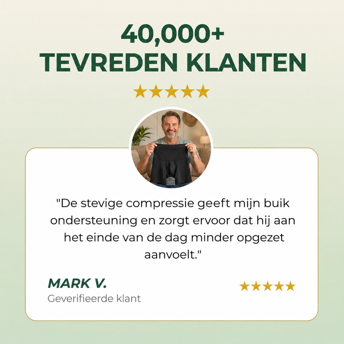 Mannen dragen deze lymfatische boxershorts om opgehoopt vocht binnen 48 uur af te voeren