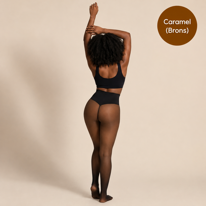 Warme Panty met Doorschijnend Effect