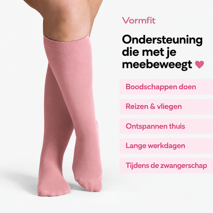Brede bamboe compressiesokken