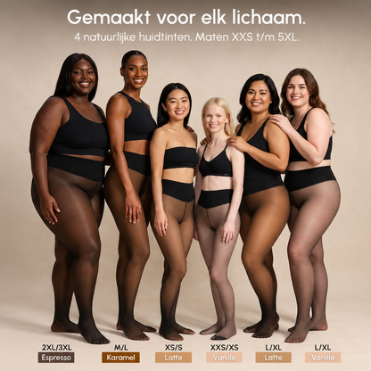 Warme Panty met Doorschijnend Effect